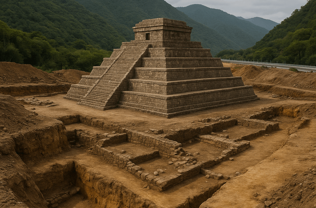 Une pyramide millénaire découverte sous une autoroute au Mexique
