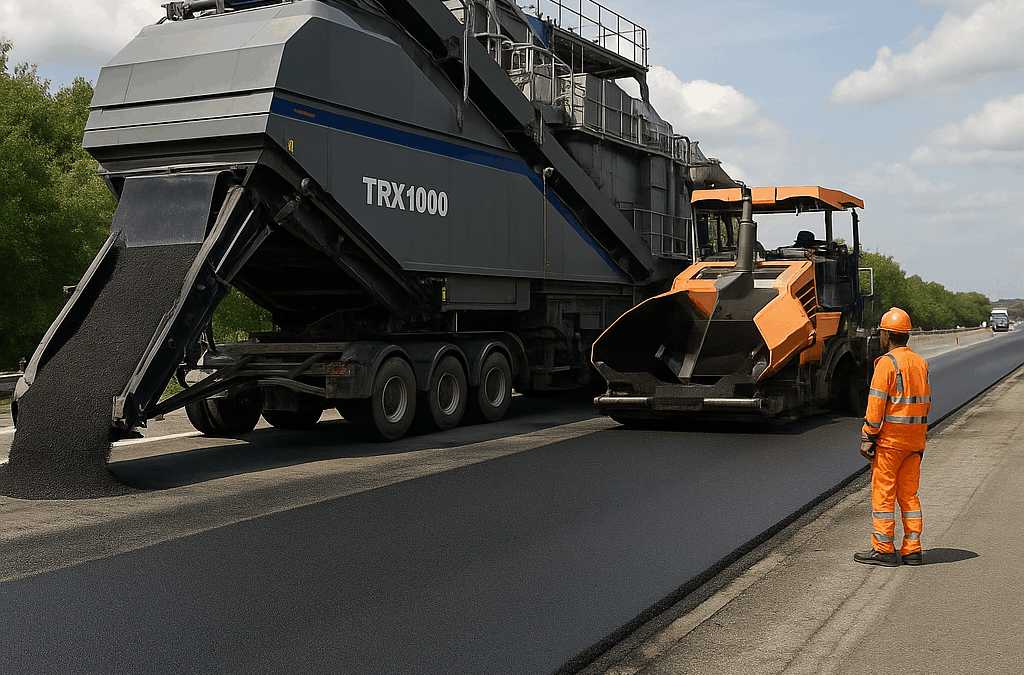 Une autoroute testée avec 100 % d’enrobés recyclés