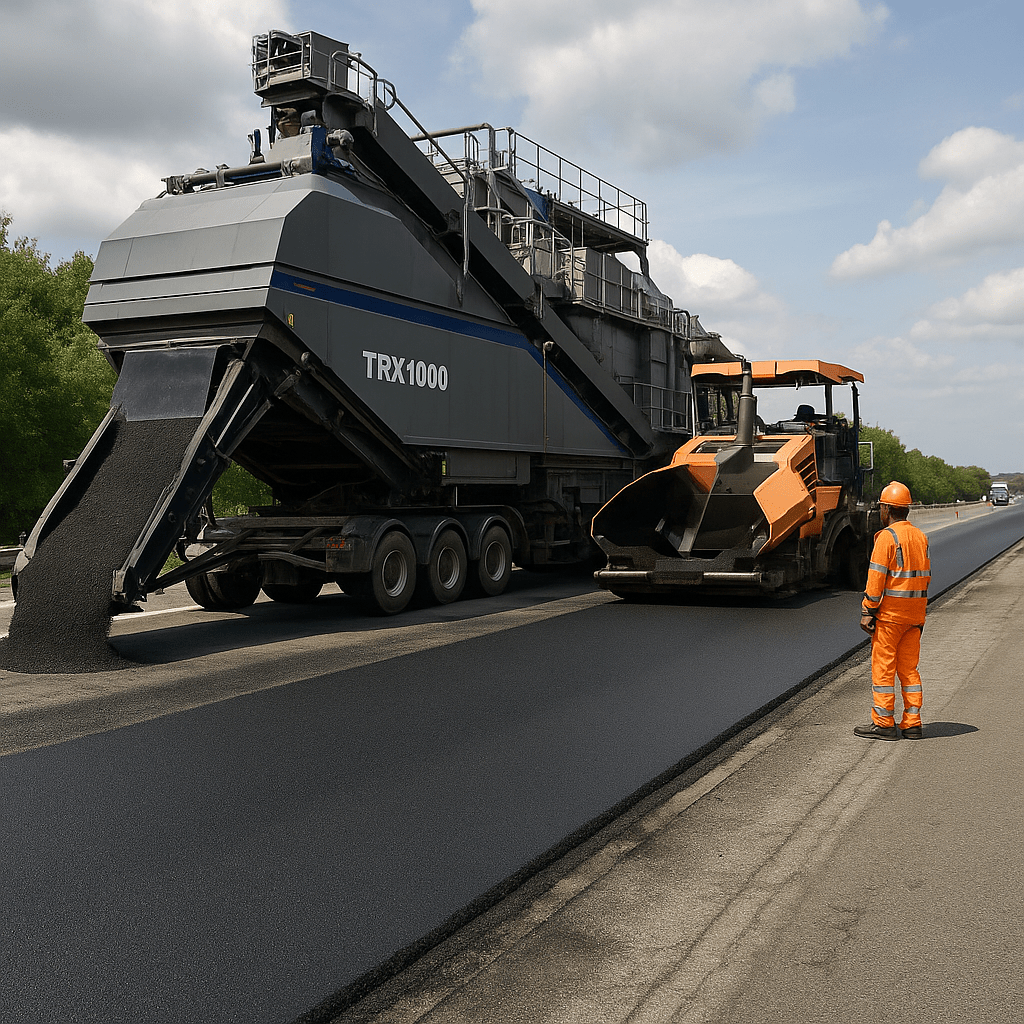 Testee Une autoroute testée avec 100 % d’enrobés recyclés - TP Loc Application