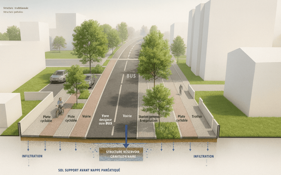Saint-Nazaire teste une route 100 % perméable