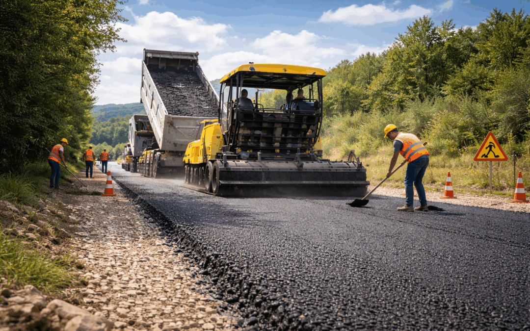 Routes : le Lot expérimente des enrobés biosourcés à base végétale