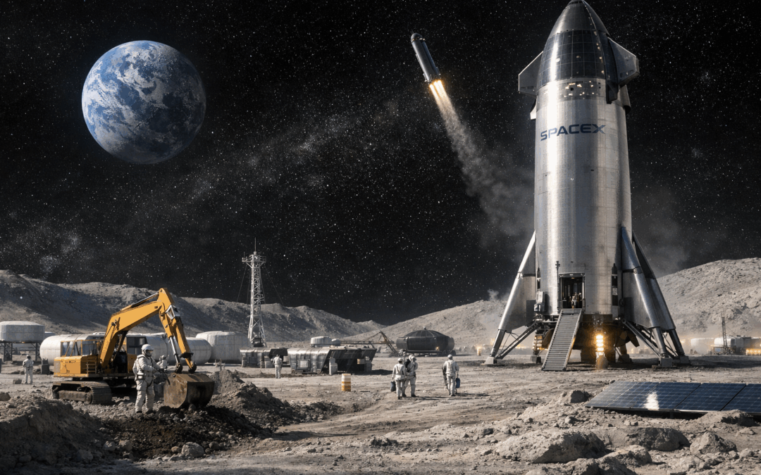 SpaceX change de priorité : la Lune avant Mars, un choix dicté par la logistique