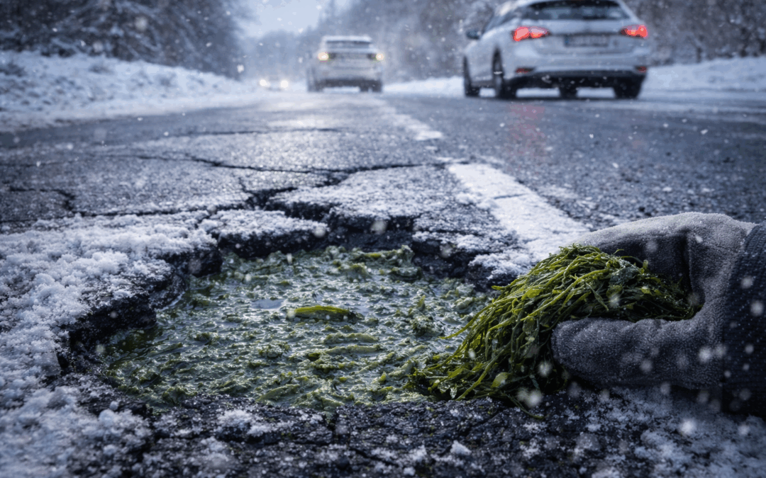 Un bitume à base d’algues pour des routes plus résistantes au froid