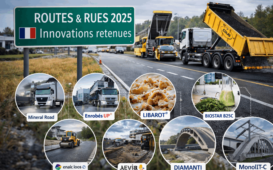 Routes et Rues 2025 : six innovations retenues pour des infrastructures plus durables