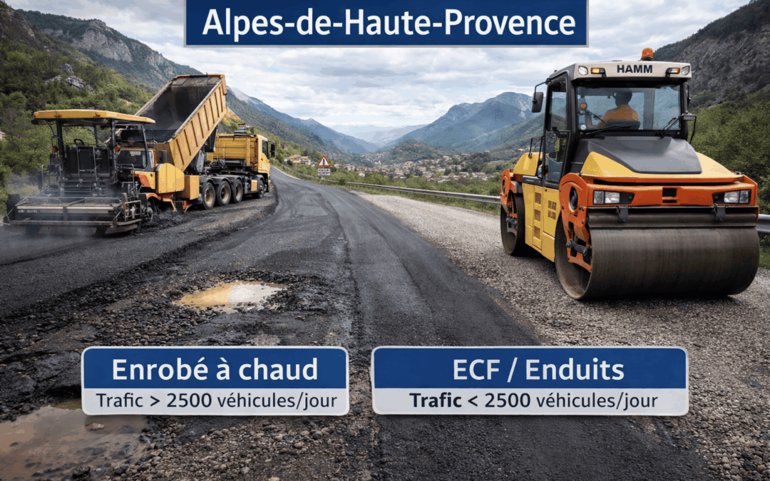 Routes départementales : une stratégie d’enrobage optimisée