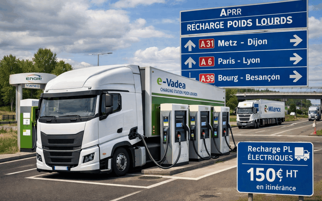 Recharge des poids lourds électriques : le réseau s’étend