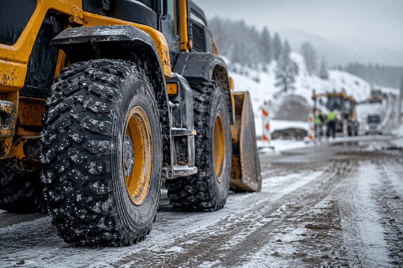 Des pneus intelligents pour sécuriser les chantiers en hiver